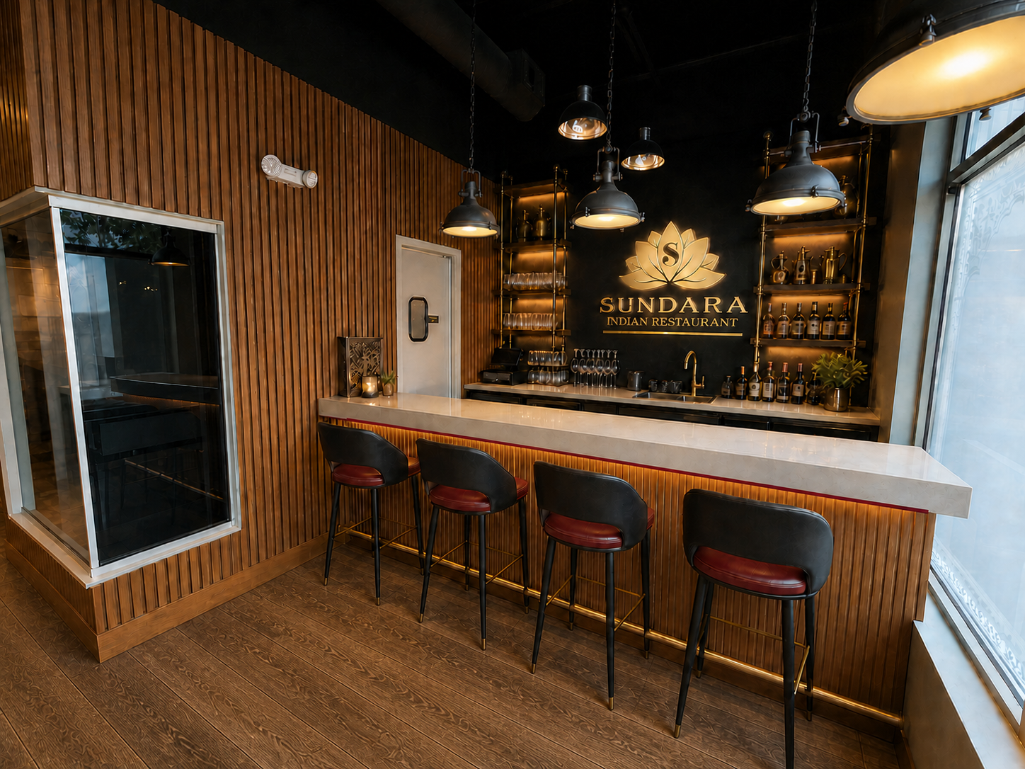 Concept rendering of the existing Traville bar redesigned for Sundara