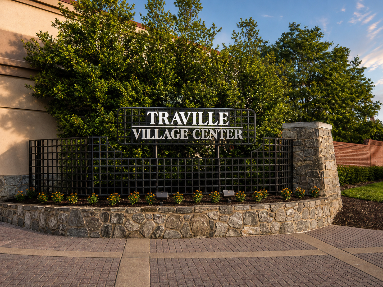 Traville Village Center entrance in Rockville, Maryland